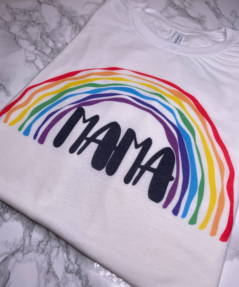 Rainbow mama tee