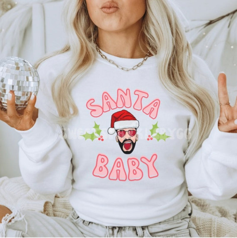 Bad Bunny// Santa Baby Sweatshirt