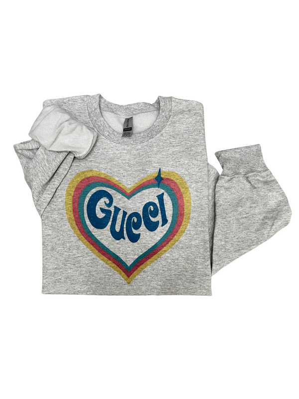 GG retro heart sweatshirt