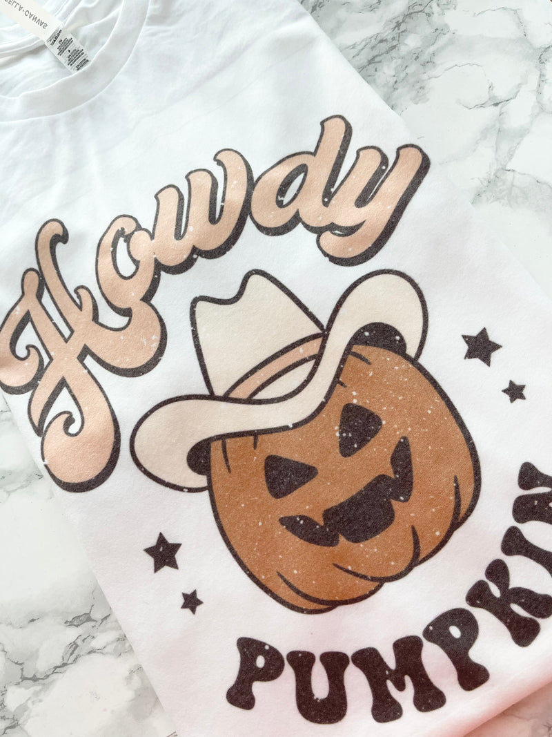 Howdy pumpkin//tan color