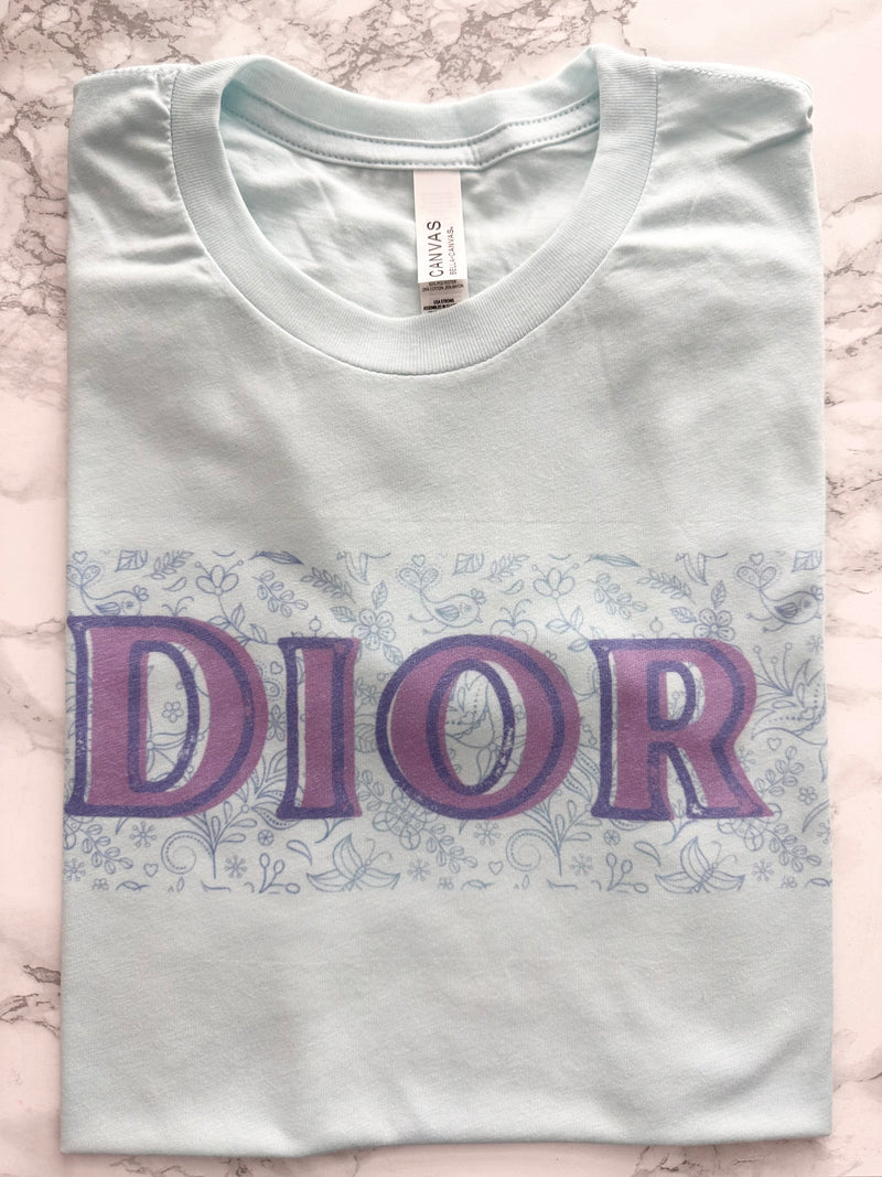 Lovely Dior ice blue tee